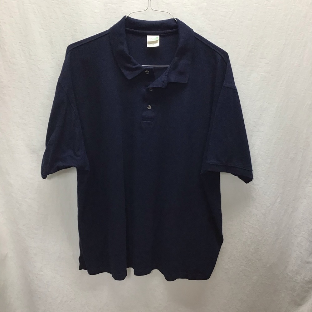 Anvil ORGANIC men’s 3X navy polo